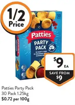 IGA Liquor Patties Party Pack offer