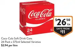 IGA Liquor Coca-Cola Soft Drink Cans offer