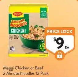 IGA Liquor Maggi Chicken or Beef 2 Minute Noodles offer