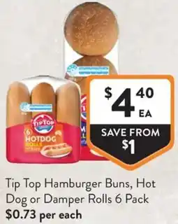 IGA Liquor Tip Top Hamburger Buns, Hot Dog or Damper Rolls offer