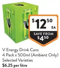 IGA Liquor V Energy Drink Cans offer