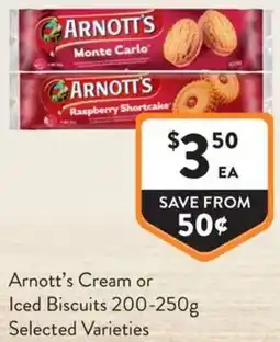 IGA Liquor Arnott's Cream or Iced Biscuits offer