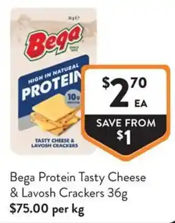 IGA Liquor Bega Protein Tasty Cheese & Lavosh Crackers offer