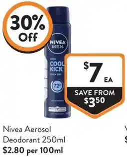 IGA Liquor Nivea Aerosol Deodorant offer
