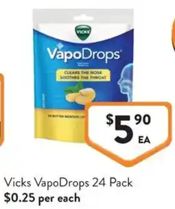 IGA Liquor Vicks VapoDrops offer