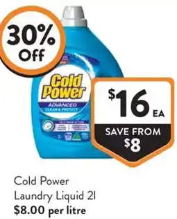 IGA Liquor Cold Power Laundry Liquid offer