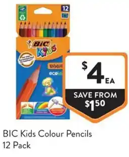IGA Liquor BIC Kids Colour Pencils offer