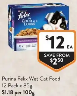 IGA Liquor Purina Felix Wet Cat Food offer