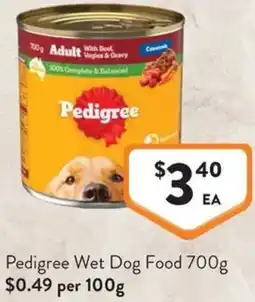 IGA Liquor Pedigree Wet Dog Food offer
