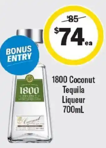 Liquorland 1800 Coconut Tequila Liqueur offer