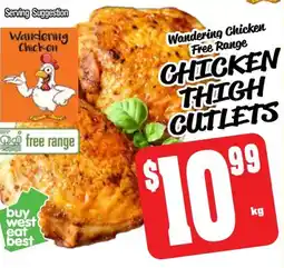 Farmer Jack's Chicken thigh cutlets offer