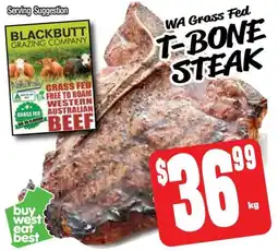 Farmer Jack's T-bone steak offer