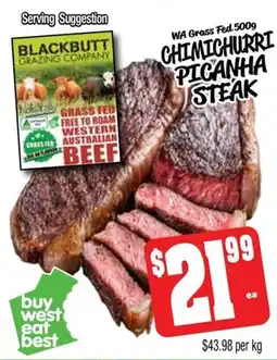 Farmer Jack's Chimichurri picanha steak offer