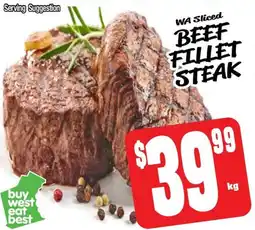 Farmer Jack's Beef fillet steak offer