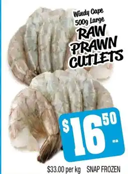 Farmer Jack's Raw prawn cutlets offer