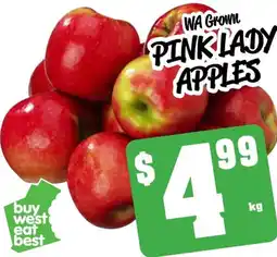 Farmer Jack's Pink lady apples offer