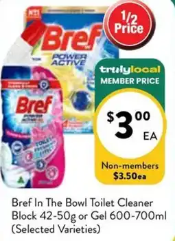 Farmer Jack's Bref In The Bowl Toilet Cleaner Block or Gel offer