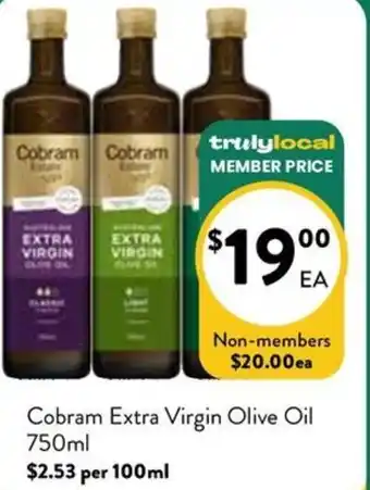 Farmer Jack's Cobram Extra Virgin Olive Oil offer