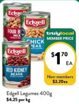 Farmer Jack's Edgell Legumes offer