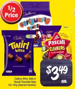 Farmer Jack's Cadbury Bites, Balls or Pascall Chocolate Bags offer