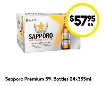 Drakes Sapporo Premium 5% Bottles offer