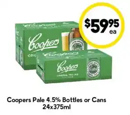 Drakes Coopers Pale 4.5% Bottles or Cans offer