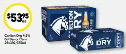 Drakes Carlton Dry 4.5% Bottles or Cans offer