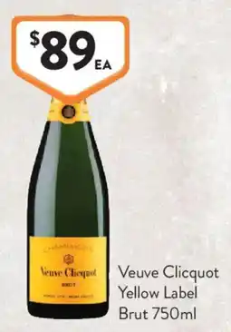 Foodworks Veuve Clicquot Yellow Label Brut offer