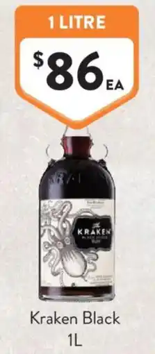 Foodworks Kraken Black offer