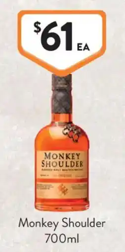 Foodworks Monkey Shoulder offer