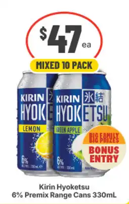 IGA Liquor Kirin Hyoketsu 6% Premix Range Cans offer