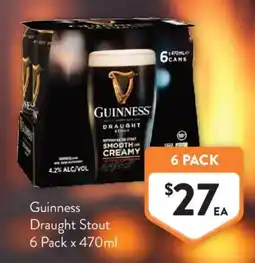 Foodworks Guinness Draught Stout offer