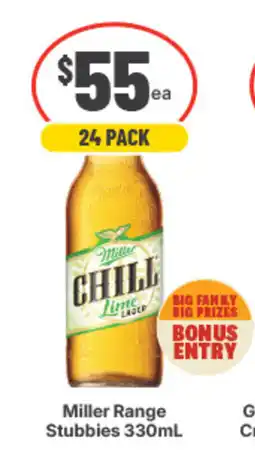 IGA Liquor Miller Range Stubbies offer