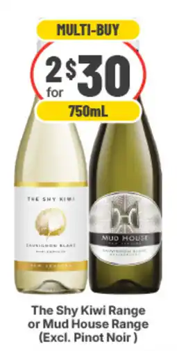 IGA Liquor The Shy Kiwi Range or Mud House Range offer