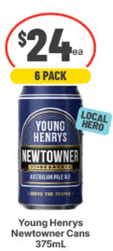 IGA Liquor Young Henrys Newtowner Cans offer