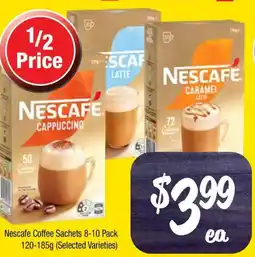 Farmer Jack's Nescafe Coffee Sachets 8-10 Pack offer