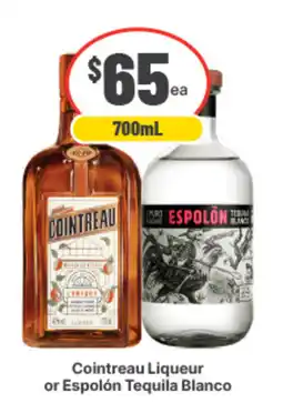 IGA Liquor Cointreau Liqueur or Espolón Tequila Blanco offer