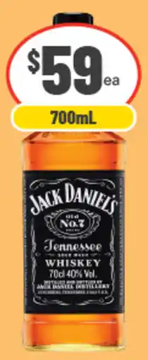 IGA Liquor Jack Daniel's Old Number 7 Whiskey offer