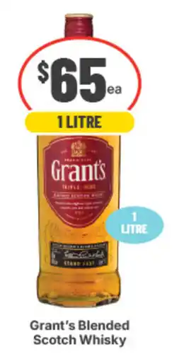 IGA Liquor Grant's Blended Scotch Whisky offer