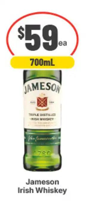 IGA Liquor Jameson Irish Whiskey offer