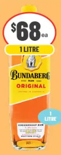 IGA Liquor Bundaberg Original Rum offer