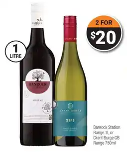 Super Cellars Banrock Station Range or Grant Burge GB Range offer