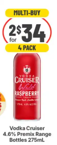 IGA Liquor Vodka Cruiser 4.6% Premix Range Bottles offer