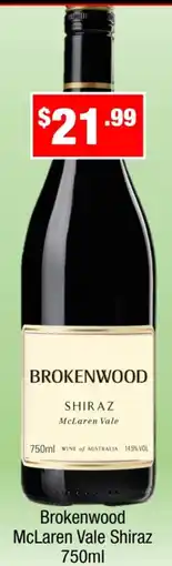 Liquor Stax Brokenwood McLaren Vale Shiraz offer