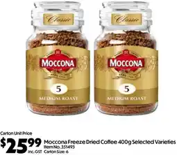 C-Store Distribution Moccona Freeze Dried Coffee Selected Varieties Item No.351493 offer