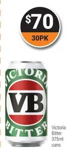 Super Cellars Victoria Bitter cans offer