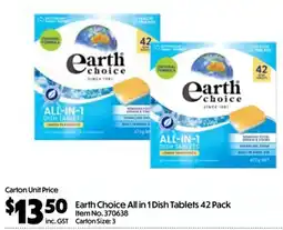 C-Store Distribution Earth Choice All in 1 Dish Tablets offer