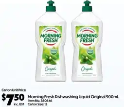 C-Store Distribution Morning Fresh Dishwashing Liquid Original offer