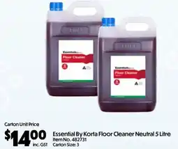 C-Store Distribution Essential By Korta Floor Cleaner Neutral offer