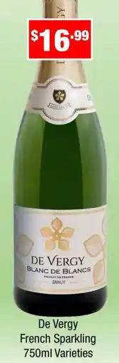 Liquor Stax De Vergy French Sparkling Varieties offer